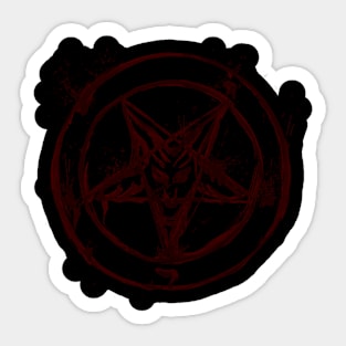 bloody pentagram Sticker